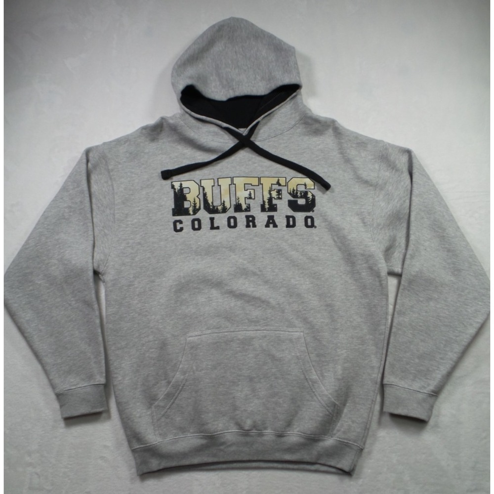 University of Colorado Buffaloes Sweatshirt Mens‎ Large Grey Hoodie Pullover NWT
